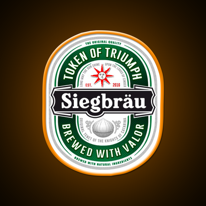 Siegbrau Label The Original Tenet Beer Bar Decor Led Neon Sign Rgb Color - LED neon sign view 6