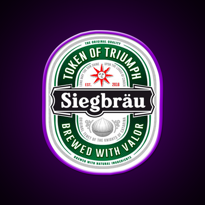 Siegbrau Label The Original Tenet Beer Bar Decor Led Neon Sign Rgb Color - LED neon sign view 9