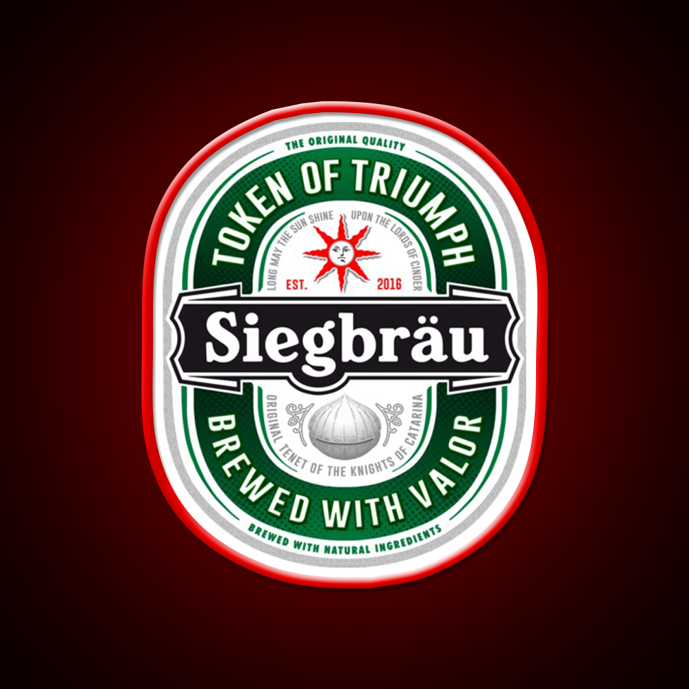 Siegbrau Label The Original Tenet Beer Bar Decor Led Neon Sign Rgb Color - LED neon sign view 10