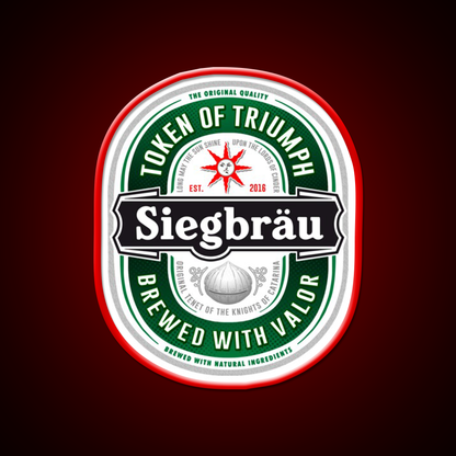 Siegbrau Label The Original Tenet Beer Bar Decor Led Neon Sign Rgb Color - LED neon sign view 10