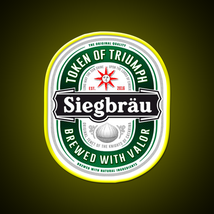Siegbrau Label The Original Tenet Beer Bar Decor Led Neon Sign Rgb Color - LED neon sign view 7