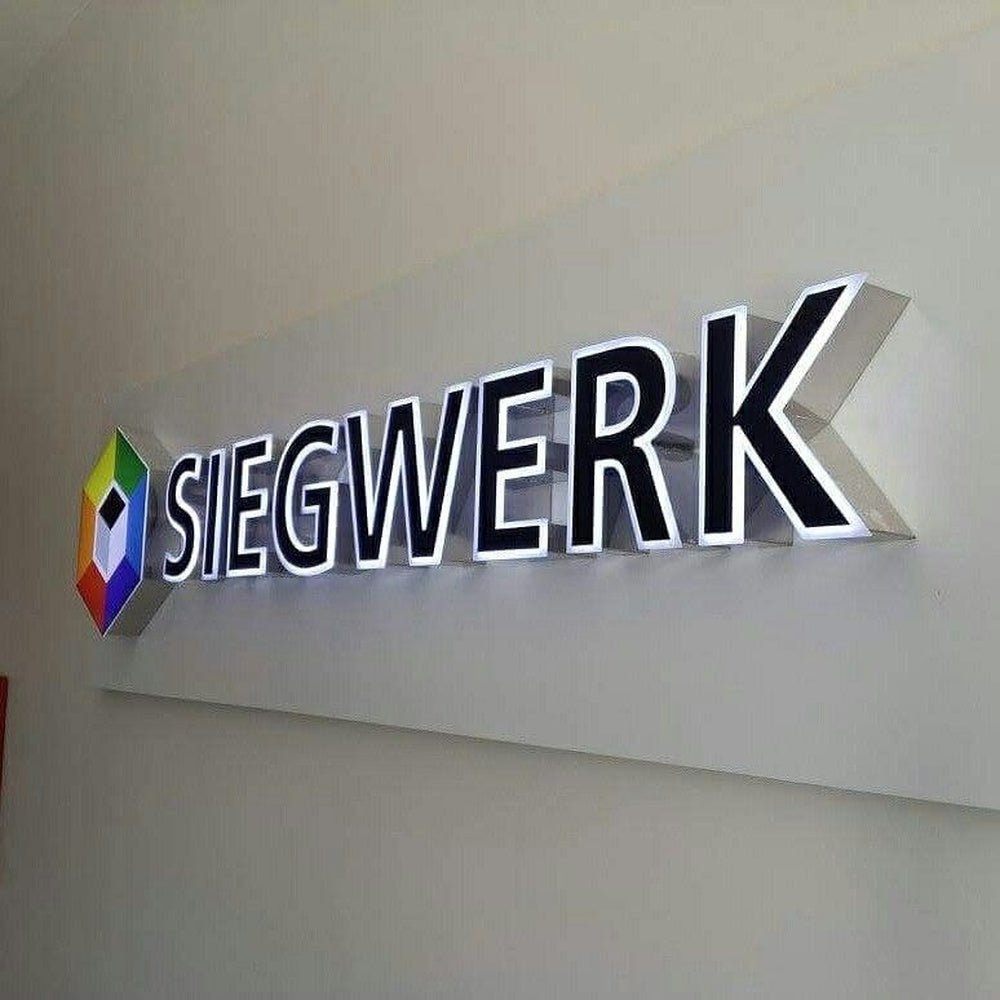 Siegwerk 3D Backlit Channel Letters Led Light Sign - Shineneon