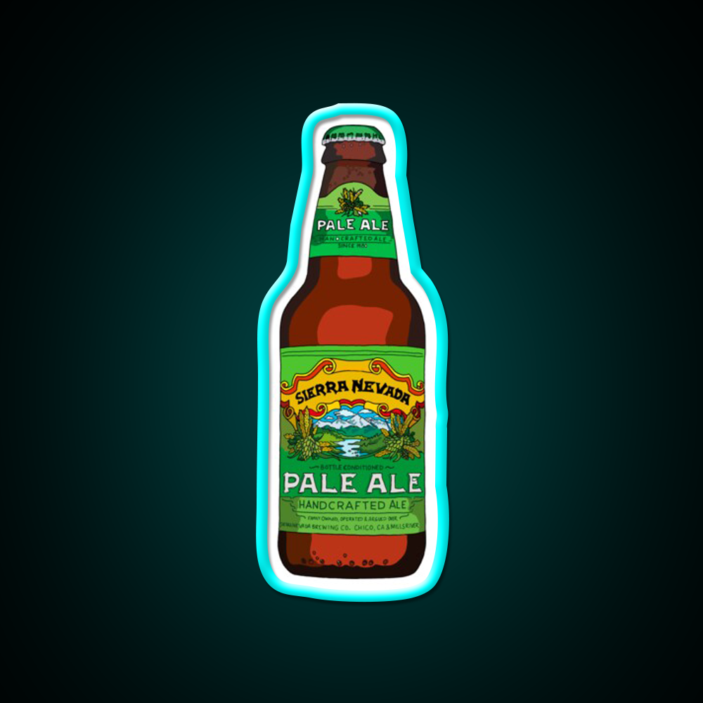 Sierra Nevada Pale Ale Beer Bar Decor Led Neon Sign Rgb Color - Size and dimension reference