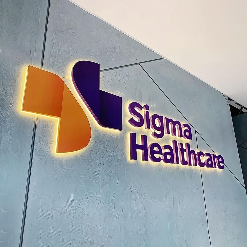 Sigma Healthcare 3D Front And Back Lit Letters Metal Led Sign - Shineneon