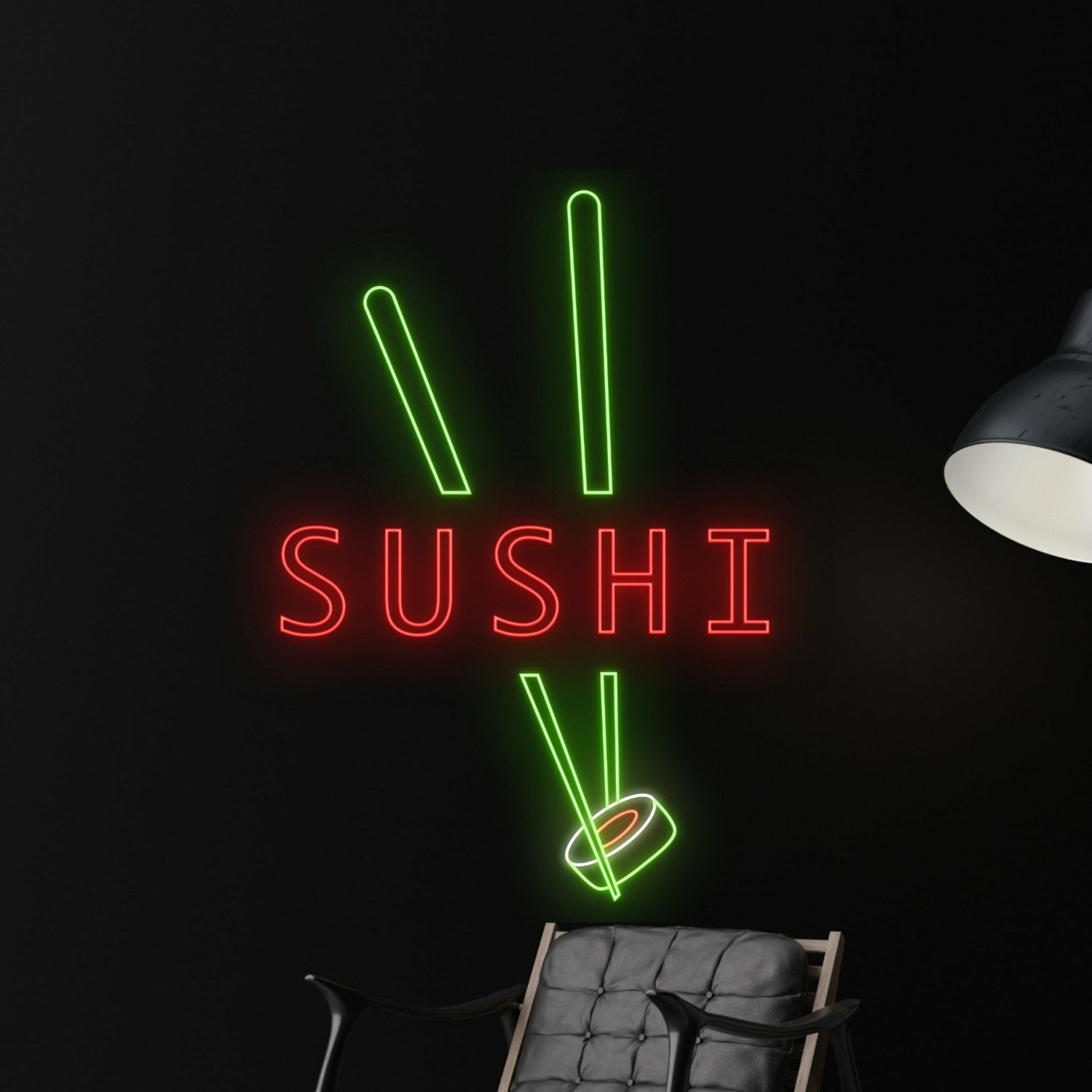 Sign Sushi Neon Led Sign Sashimi Japanese Logo Deco Sushi Wall Deco | Shineneon