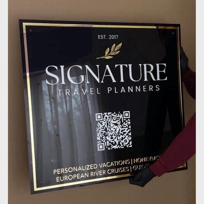 Signature Acrylic Business Logo Sign - Shineneon