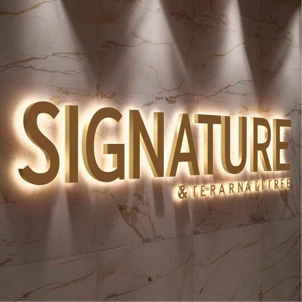 Signature Terarnavitree 3D Backlit Channel Letters Led Light Sign