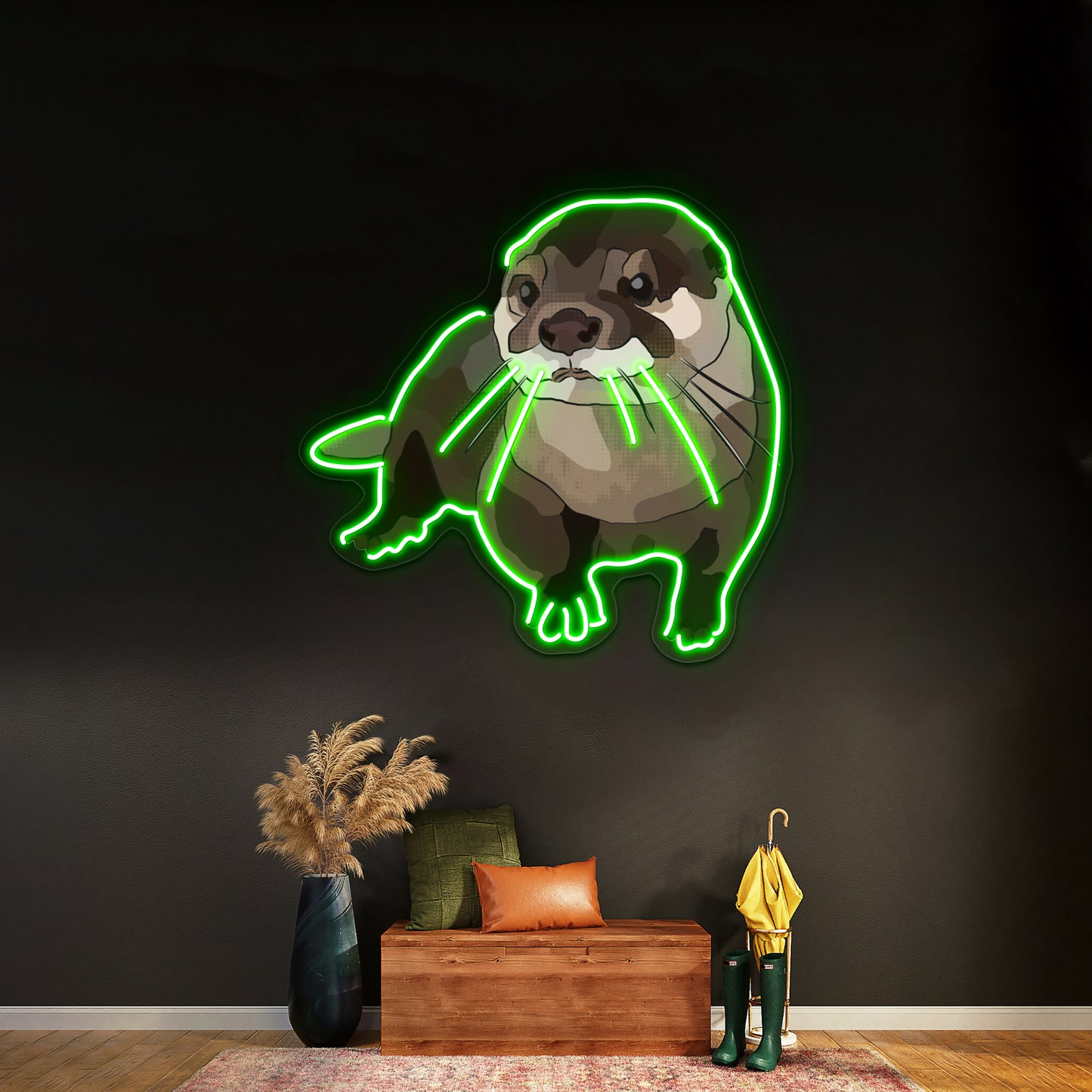 Significant Otter Artwork Custom Led Signs