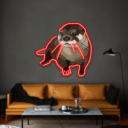 Significant Otter Artwork Custom Led Signs