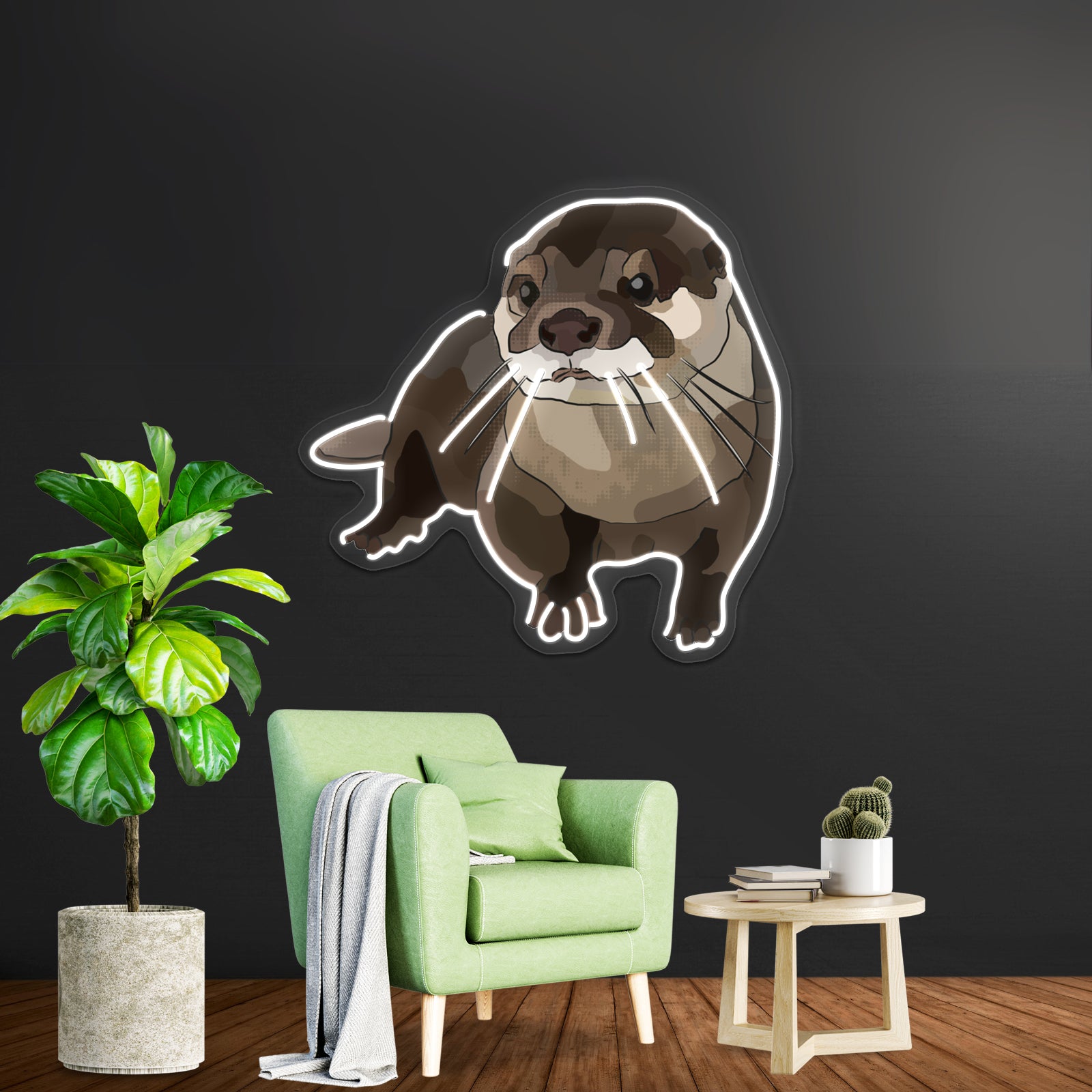 Significant Otter Artwork Custom Led Signs | Shineneon