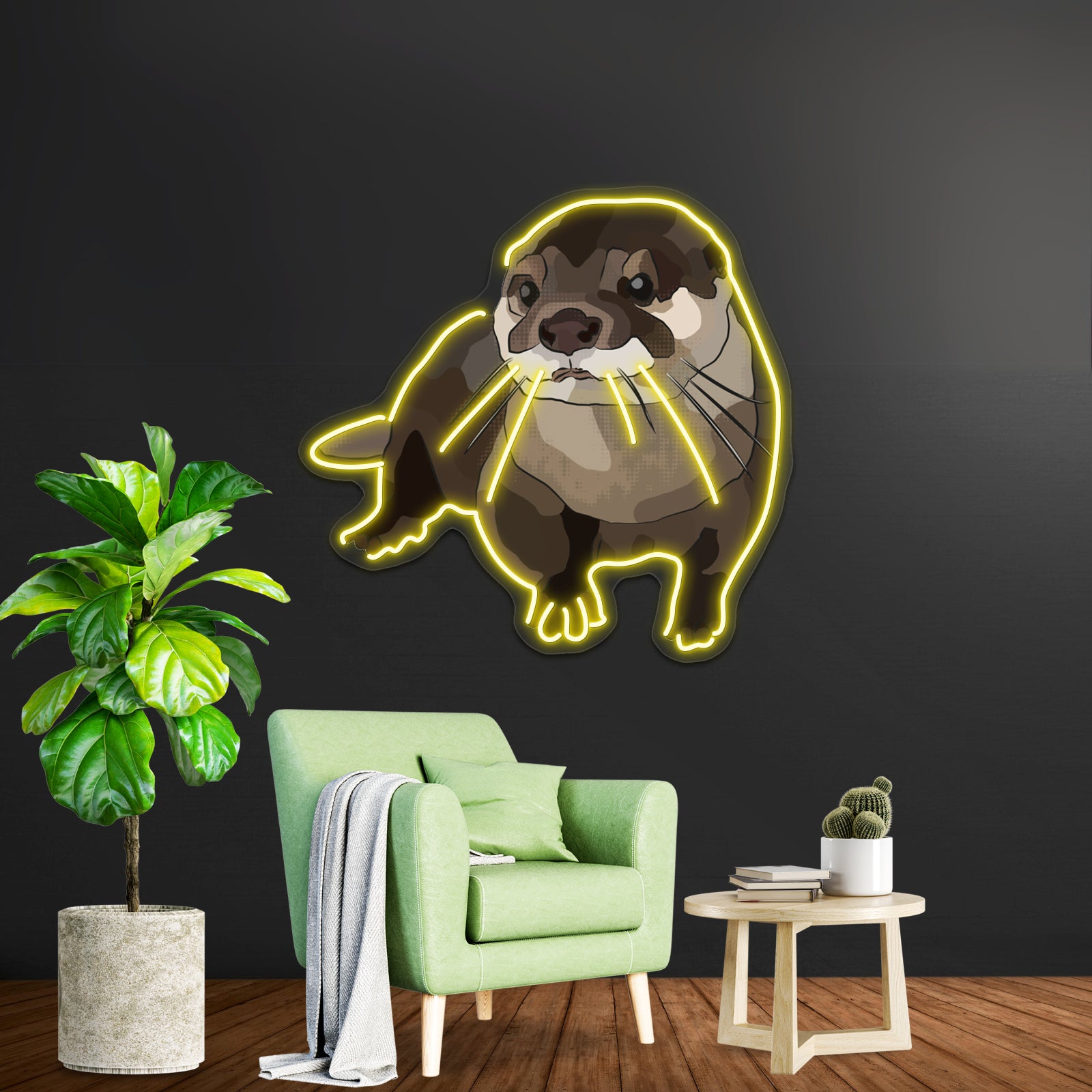 Significant Otter Artwork Custom Led Signs | Shineneon
