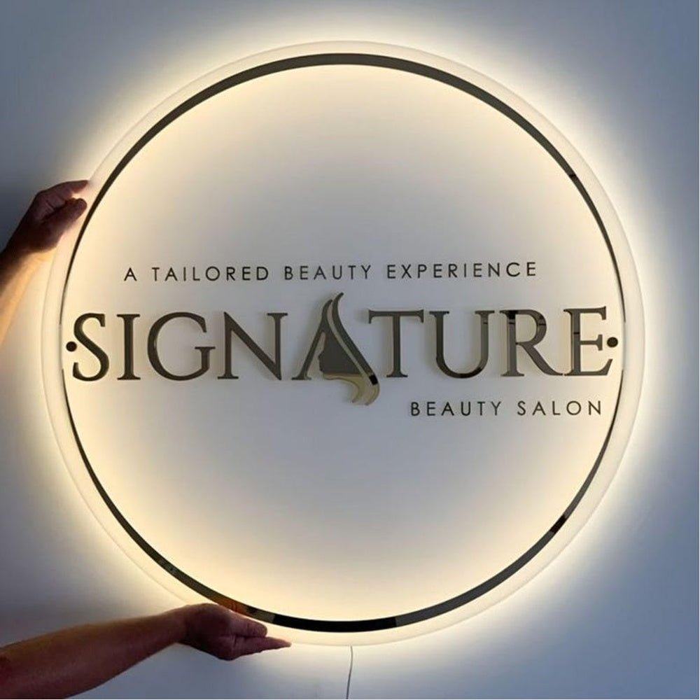 Signture Acrylic Business Logo Sign - Shineneon