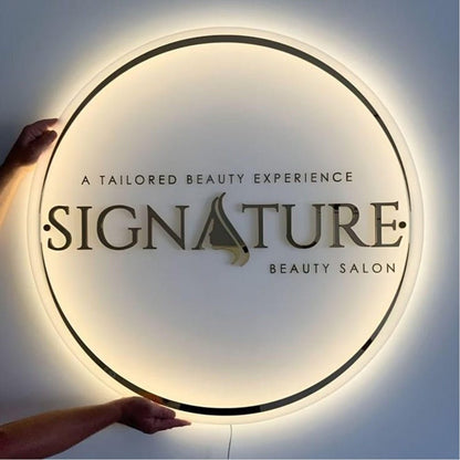 Signture Acrylic Business Logo Sign - Shineneon