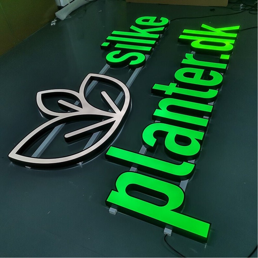 Sike Planterdk 3D Frontlit And Backlit Channel Letter Led Light Sign - Shineneon