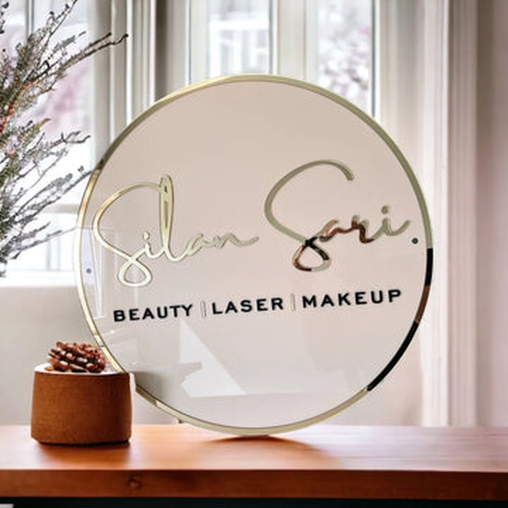 Silan Sari Beauty Slaon Acrylic Business Logo Sign - Shineneon