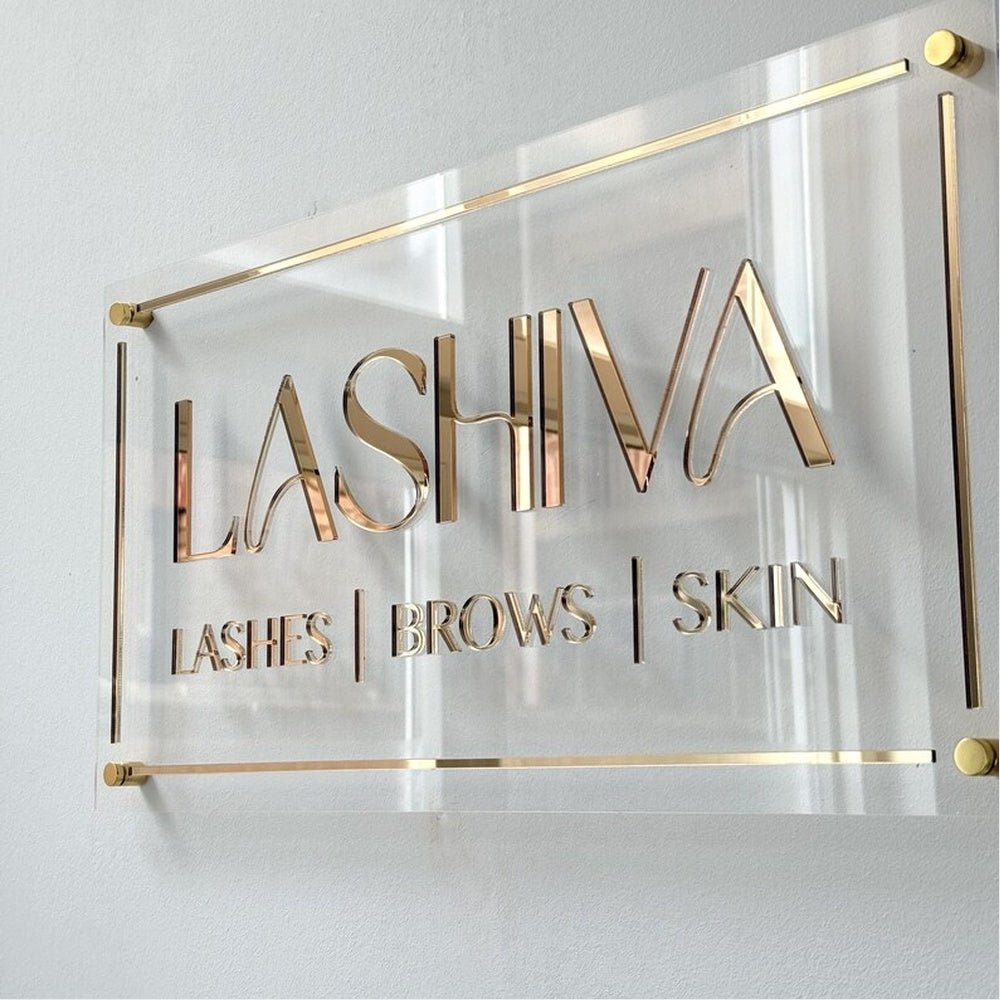 Silklab Facial Skin Acrylic Business Logo Sign - Shineneon