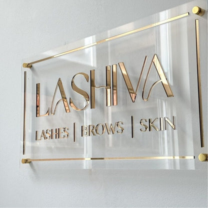 Silklab Facial Skin Acrylic Business Logo Sign - Shineneon