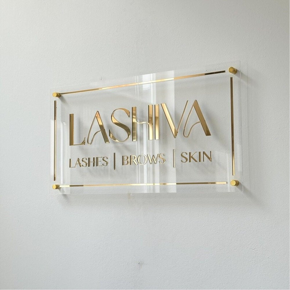 Silklab Facial Skin Acrylic Business Logo Sign - Shineneon