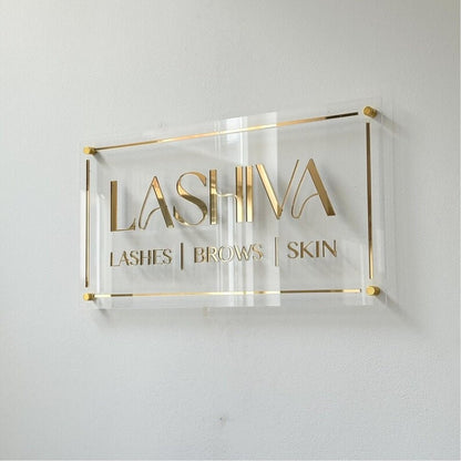 Silklab Facial Skin Acrylic Business Logo Sign - Shineneon
