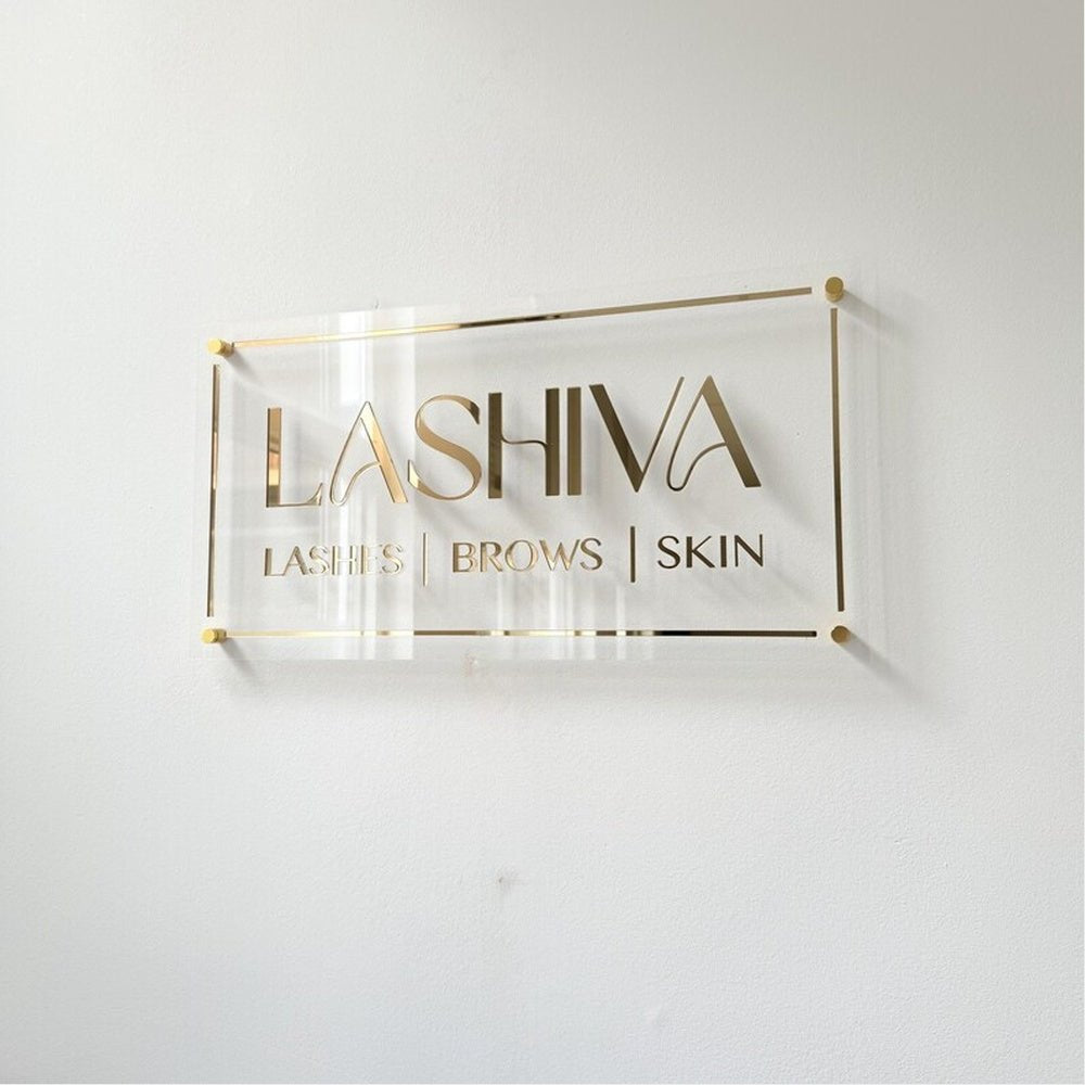 Silklab Facial Skin Acrylic Business Logo Sign - Shineneon