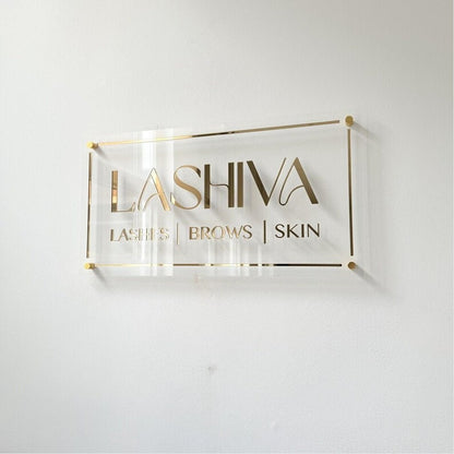 Silklab Facial Skin Acrylic Business Logo Sign - Shineneon