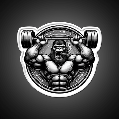 Silver Back Gorrila Lifting Gym Fitness Led Neon Sign Rgb Color - Shineneon