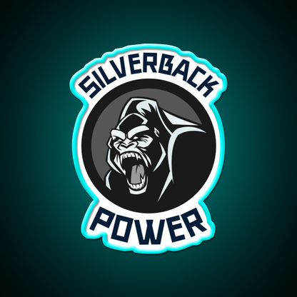 Silverback Gorilla Gym Fitness Led Neon Sign Rgb Color - Size and dimension reference