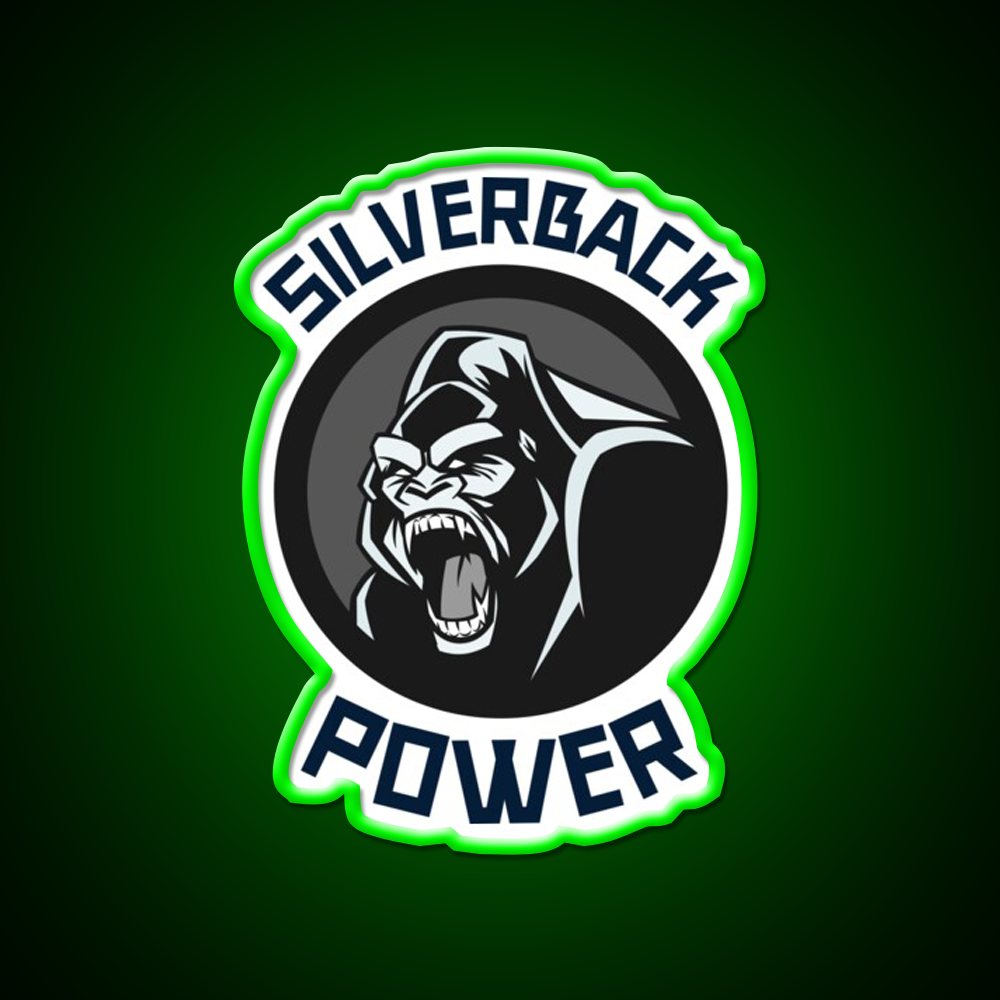 Silverback Gorilla Gym Fitness Led Neon Sign Rgb Color - LED neon sign view 8