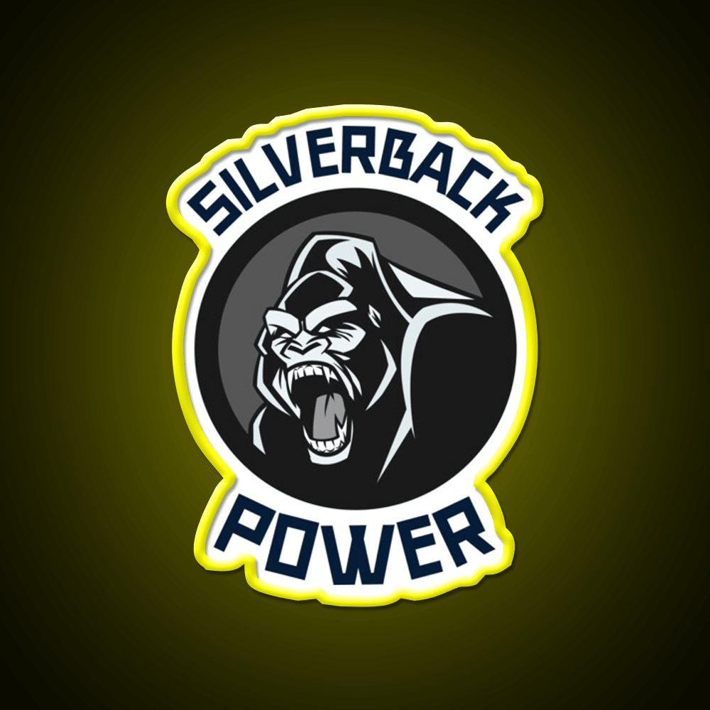 Silverback Gorilla Gym Fitness Led Neon Sign Rgb Color - Shineneon