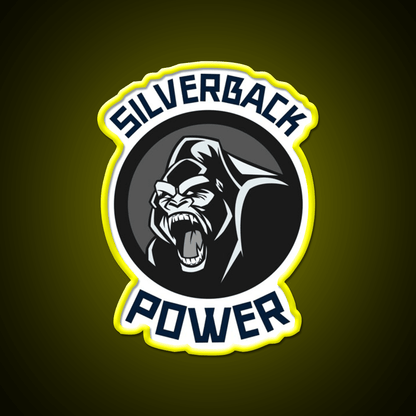 Silverback Gorilla Gym Fitness Led Neon Sign Rgb Color - Shineneon