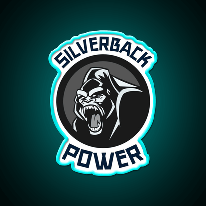 Silverback Gorilla Gym Fitness Led Neon Sign Rgb Color - Shineneon