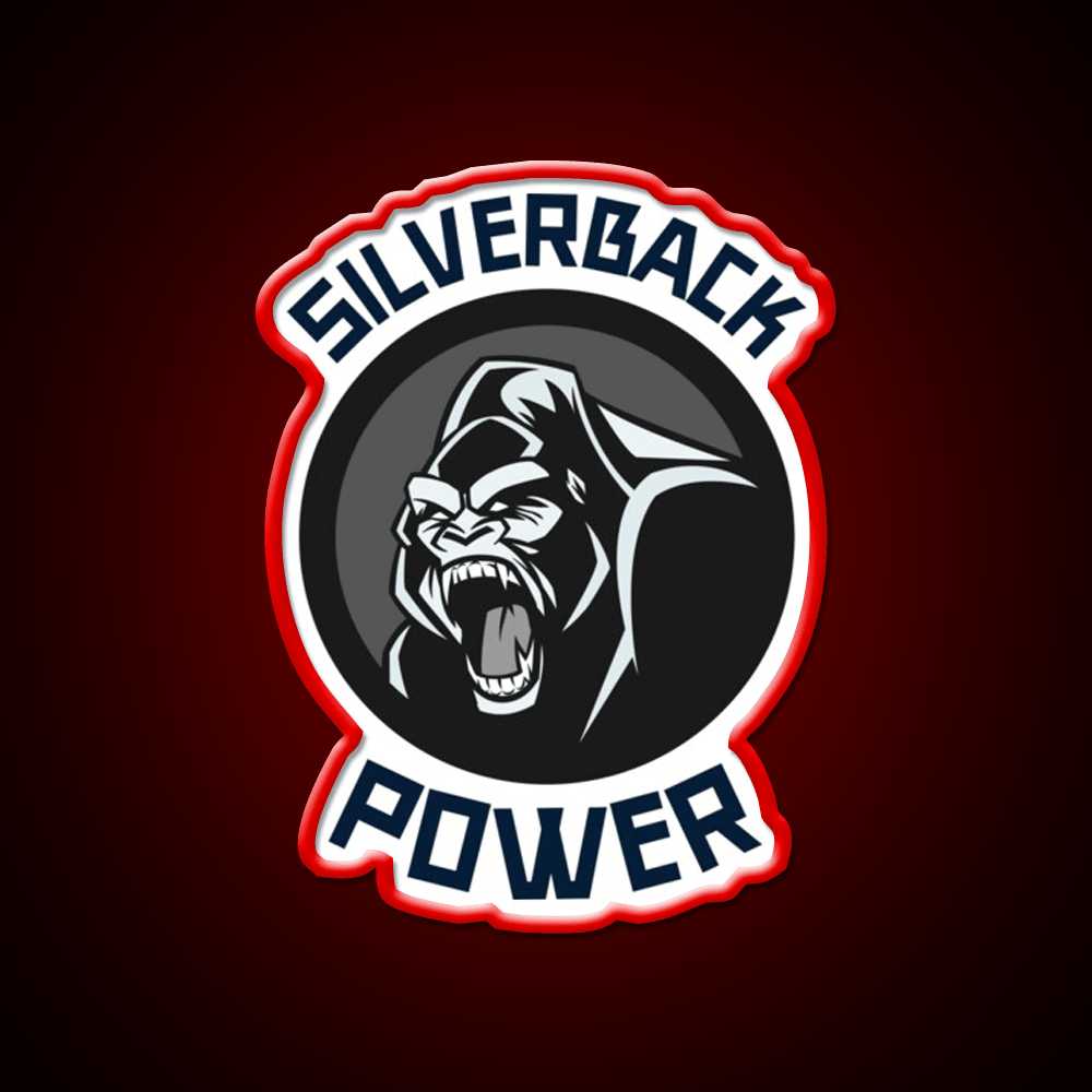Silverback Gorilla Gym Fitness Led Neon Sign Rgb Color - Shineneon