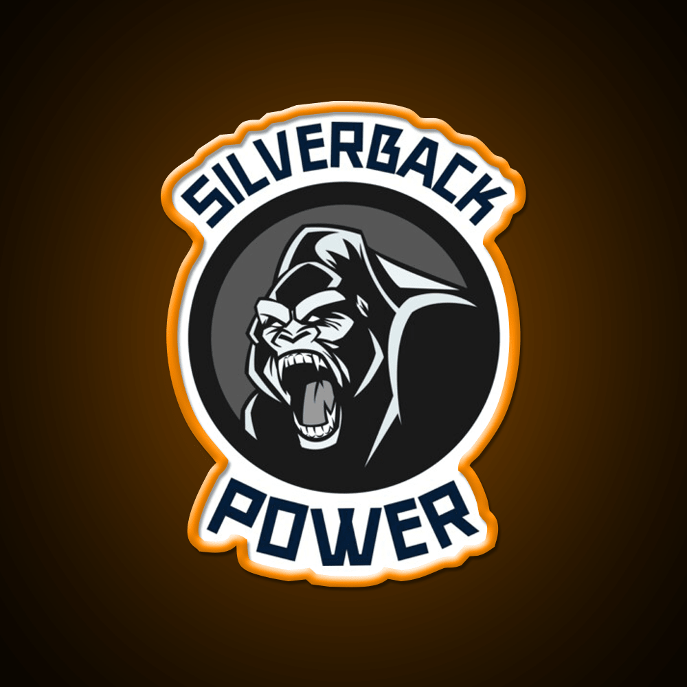 Silverback Gorilla Gym Fitness Led Neon Sign Rgb Color - Shineneon