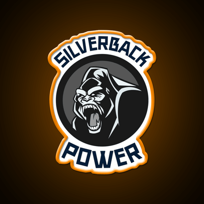 Silverback Gorilla Gym Fitness Led Neon Sign Rgb Color - Shineneon