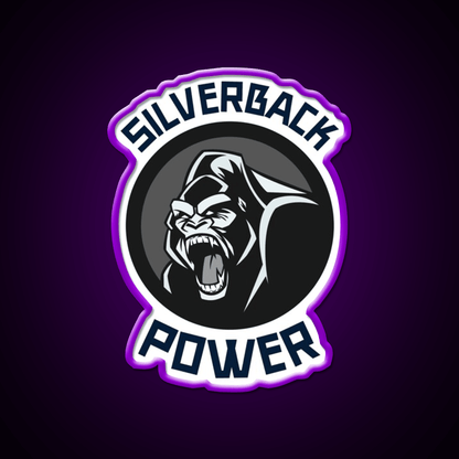 Silverback Gorilla Gym Fitness Led Neon Sign Rgb Color - Shineneon