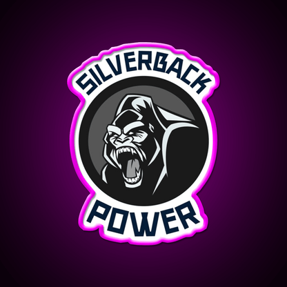 Silverback Gorilla Gym Fitness Led Neon Sign Rgb Color - Shineneon