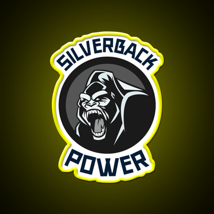 Silverback Gorilla Gym Fitness Led Neon Sign Rgb Color - LED neon sign view 7
