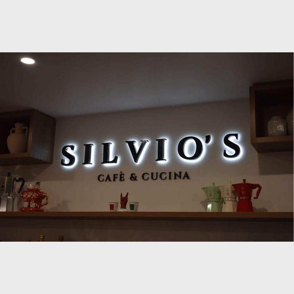 Silvios Cafe Cucina 3D Backlit Channel Letters Led Light Sign - Shineneon