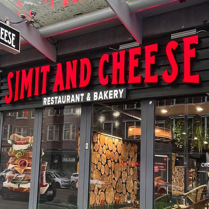 Simit And Cheese 3D Frontlit Letters Metal Led Sign - Shineneon