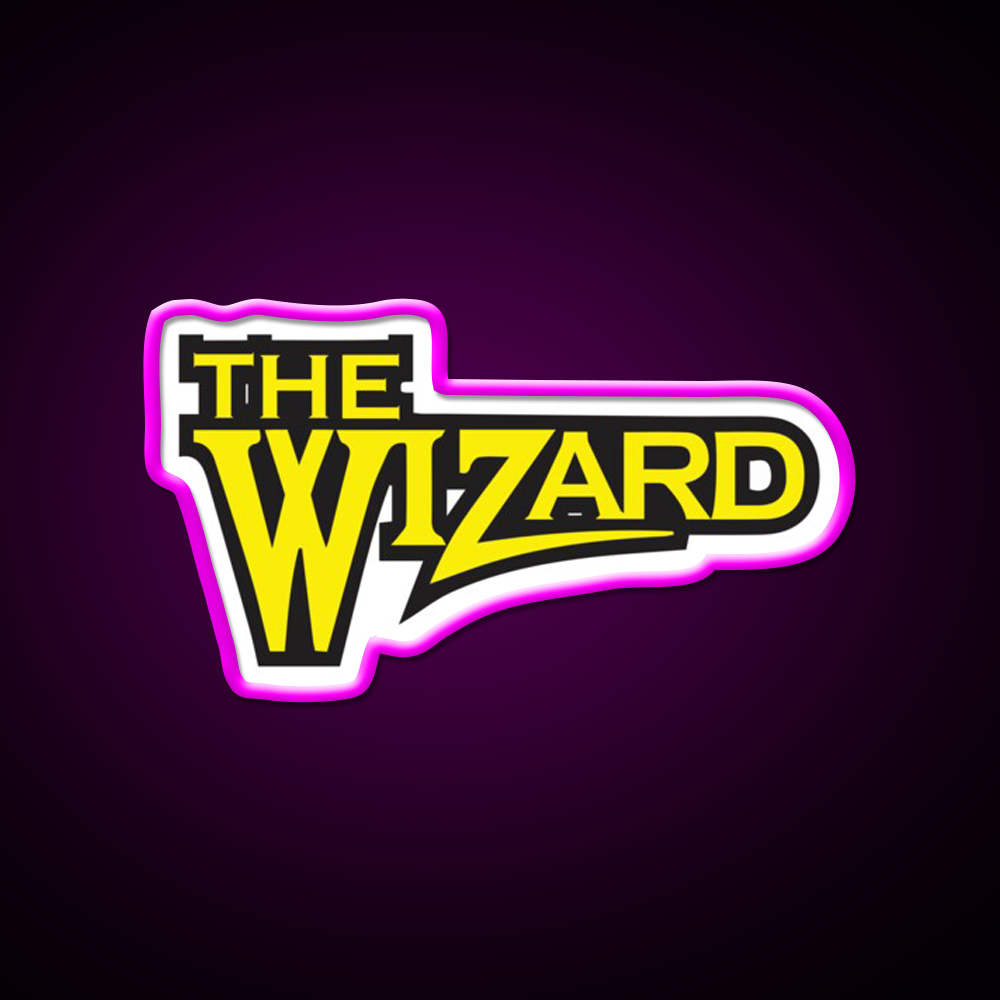 Simon Whitlock The Wizard Beer Bar Decor Led Neon Sign Rgb Color - Neon sign mounted on wall in room