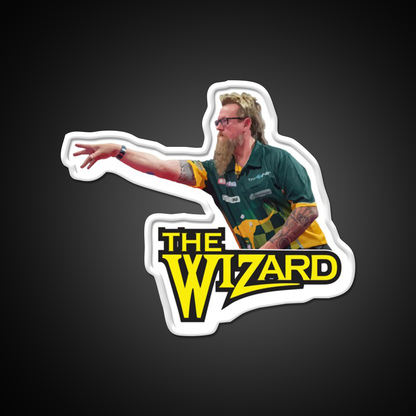 Simon Whitlock The Wizard Throwing Beer Bar Decor Led Neon Sign Rgb Color - LED neon sign view 11