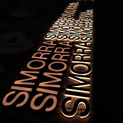 Simorra 3D Frontlit Letters Metal Led Sign - Shineneon