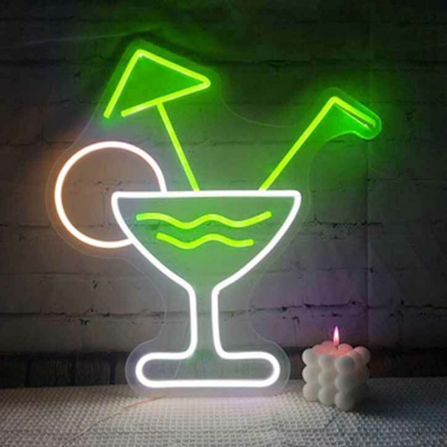 Simple Cocktail Glass Bar Led Neon Sign | Shineneon