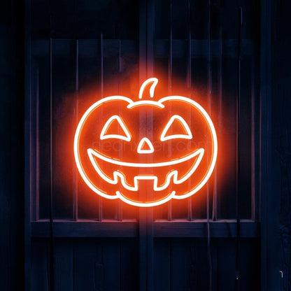 Simple Jack-O-Lantern Pumpkin Led Neon Sign Halloween Home Decor | Shineneon