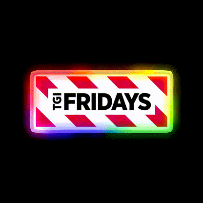 Simple Thanks God Tgi Friday Fast Food Led Neon Sign For Burger Place Rgb Color - LED neon sign close-up detail