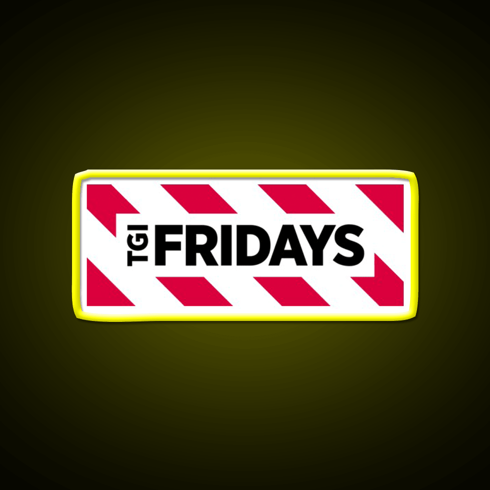 Simple Thanks God Tgi Friday Fast Food Led Neon Sign For Burger Place Rgb Color - Shineneon