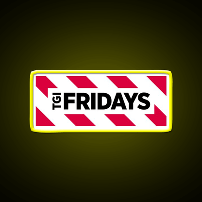 Simple Thanks God Tgi Friday Fast Food Led Neon Sign For Burger Place Rgb Color - Shineneon