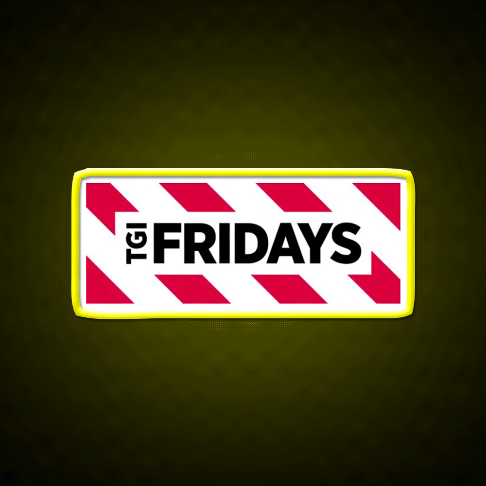 Simple Thanks God Tgi Friday Fast Food Led Neon Sign For Burger Place Rgb Color - Custom LED neon sign front view