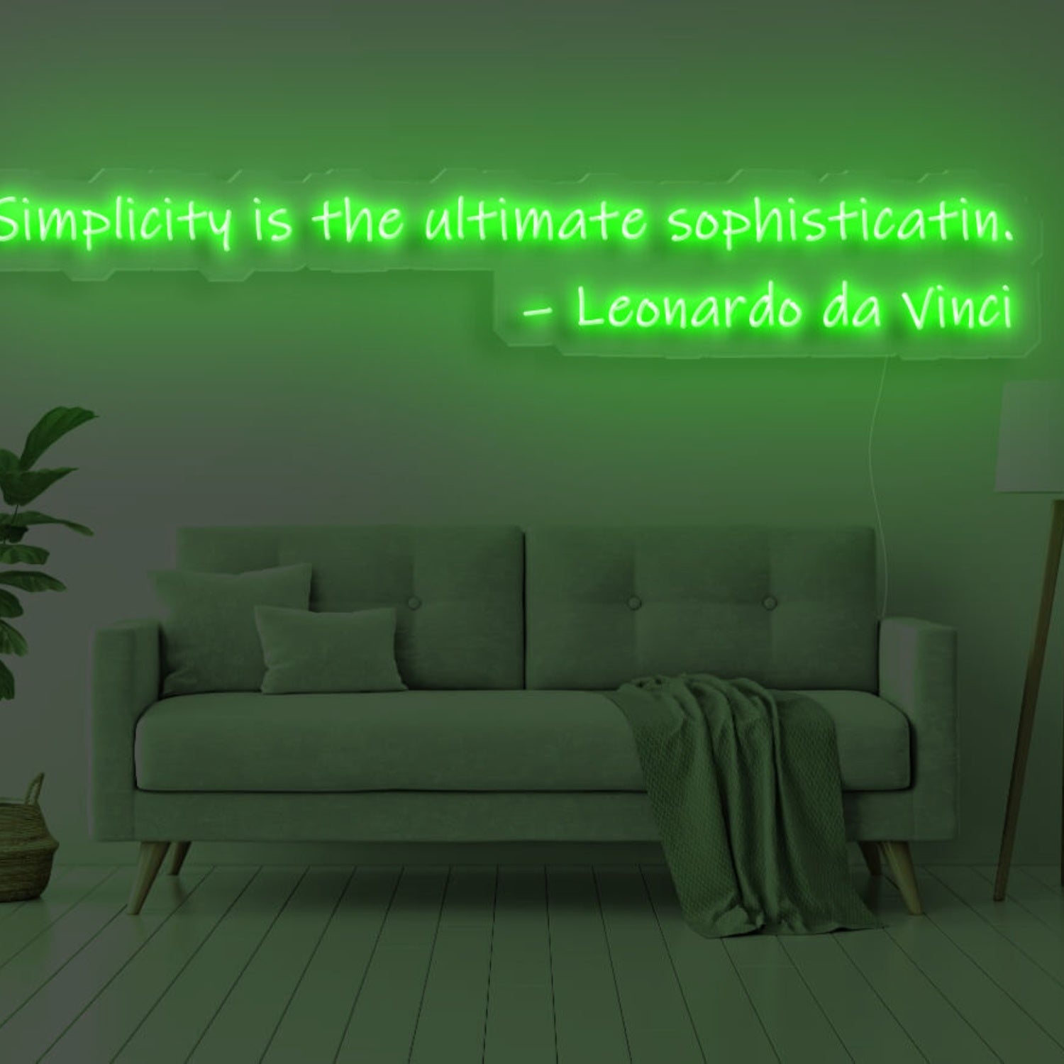 Simplicity Is The Ultimate Sophistication Led Neon Sign | Shineneon