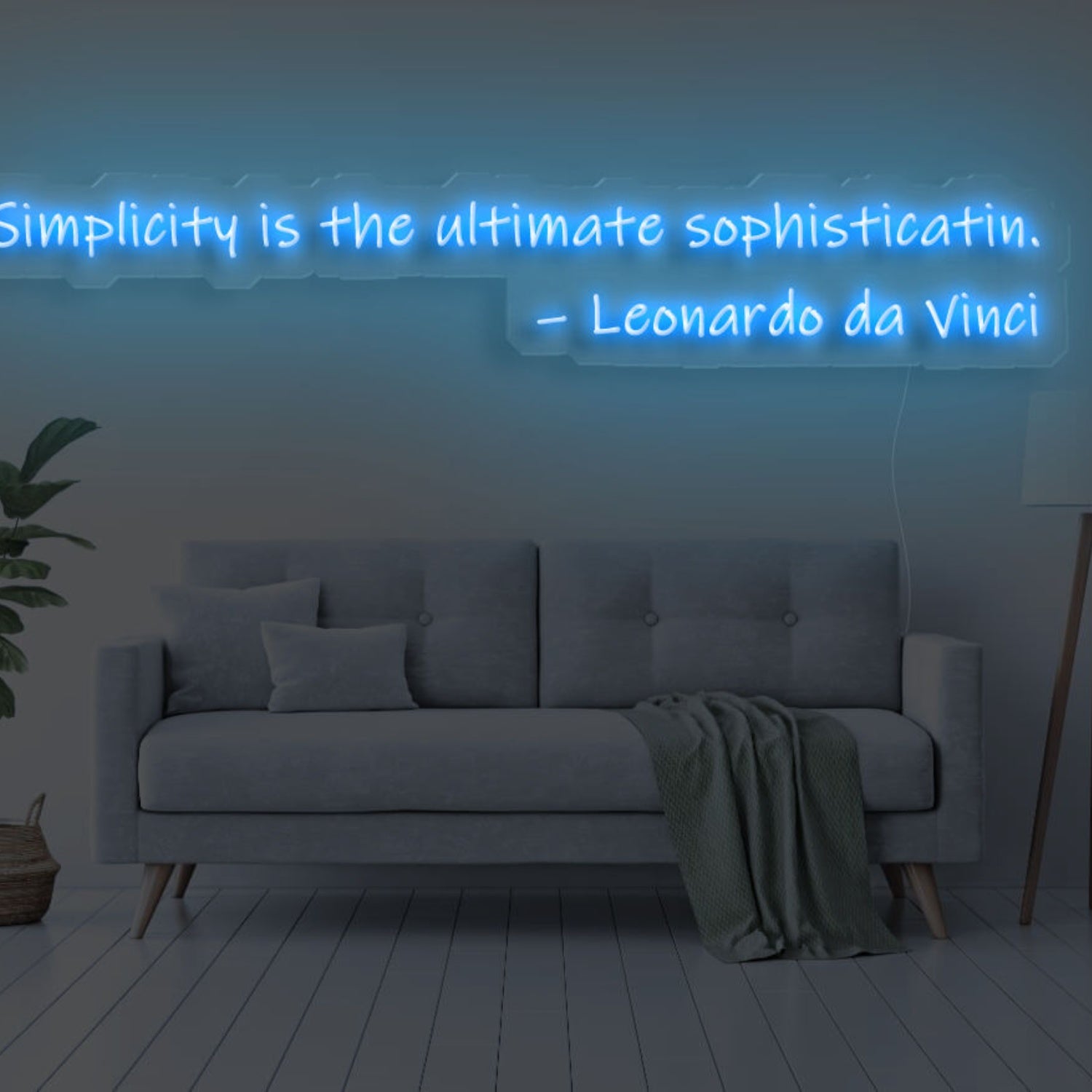 Simplicity Is The Ultimate Sophistication Led Neon Sign | Shineneon